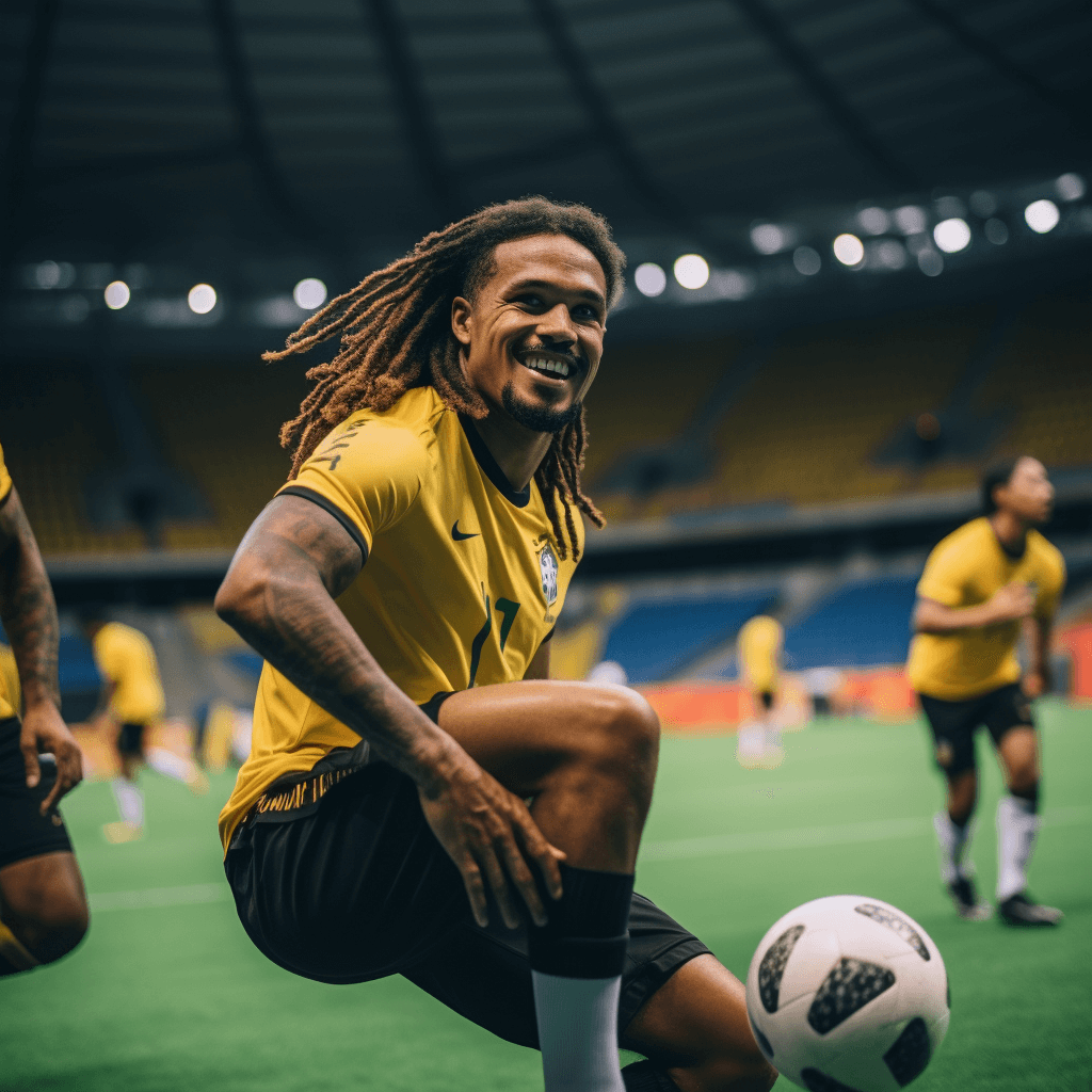 bryan888_Douglas_Luiz_playing_football_with_team_in_arena_34f7f86c-e998-4651-a260-dd060062cb3d.png